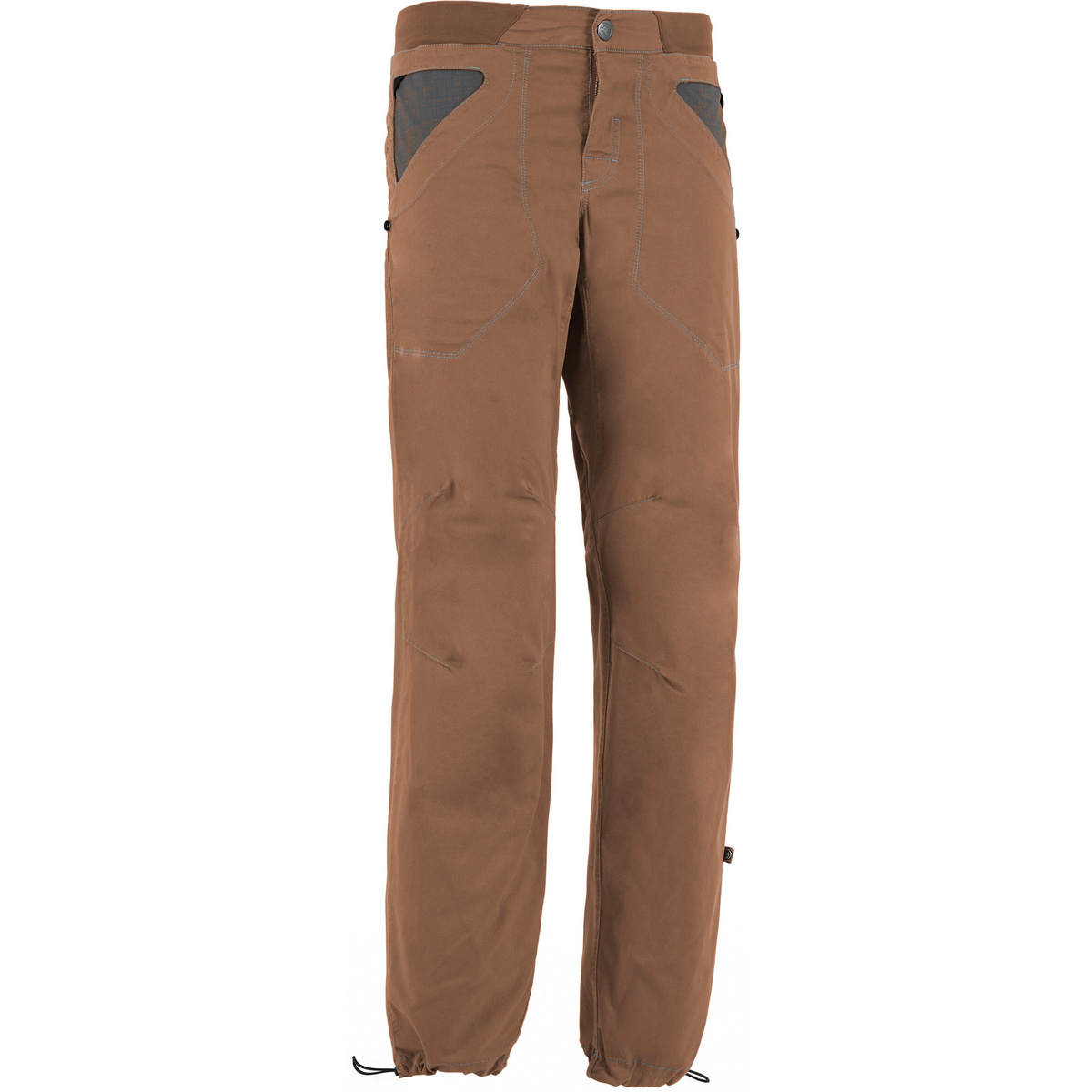 E9 Uomo Pantaloni N 3 Angolo 2 (Taglia L, Marrone)