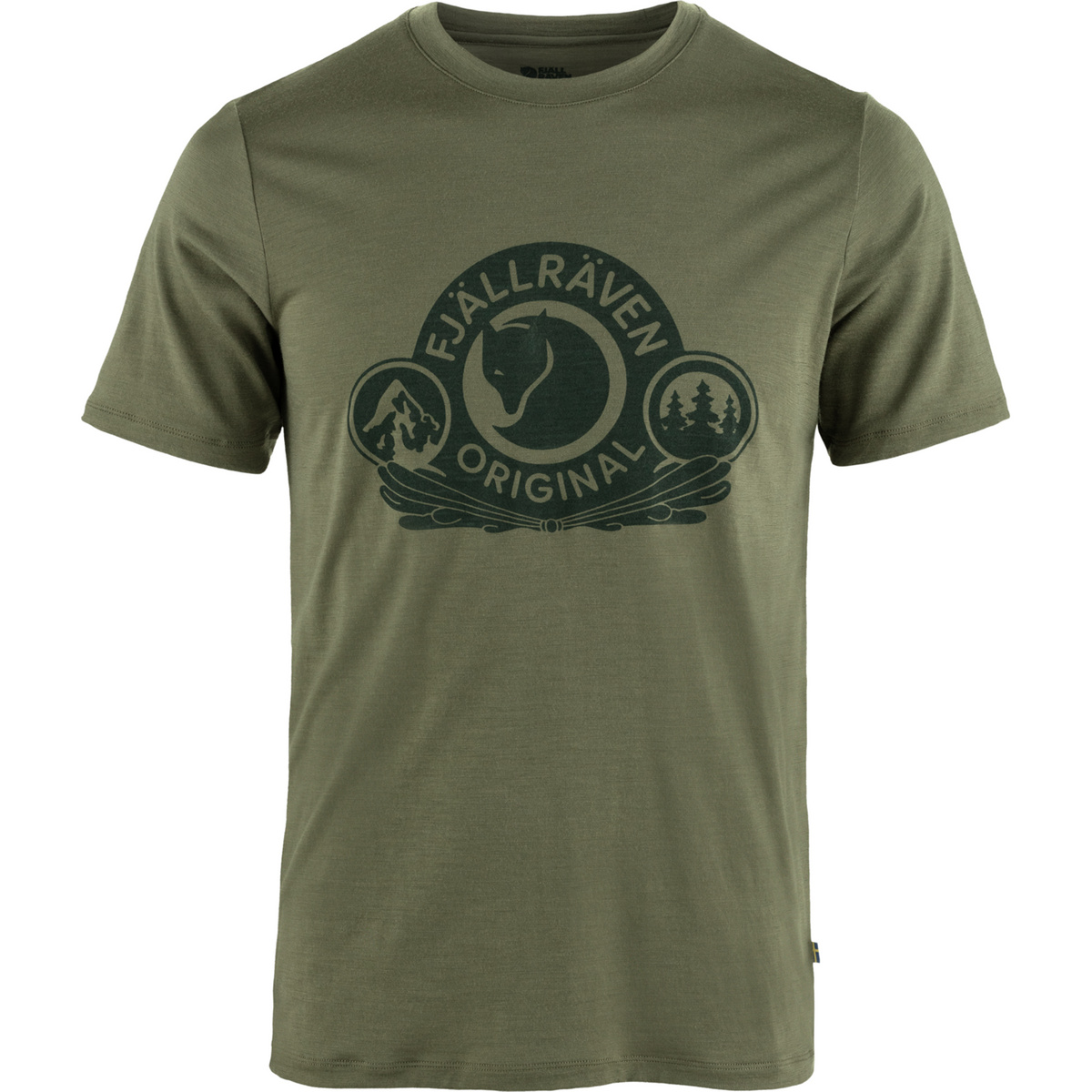 Fjällräven Herren Abisko Wool Classic T-Shirt (Größe S, oliv)
