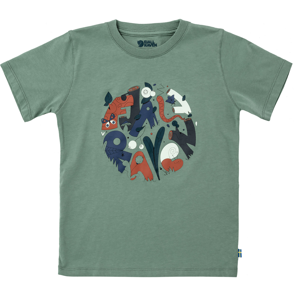 Fjällräven Kinder Forest Findings T-Shirt (Größe 122, gruen)