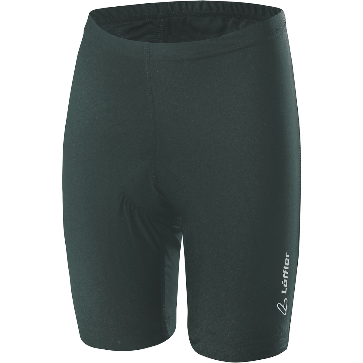 Löffler Kinder Radhose kurz (Größe 128, gruen)
