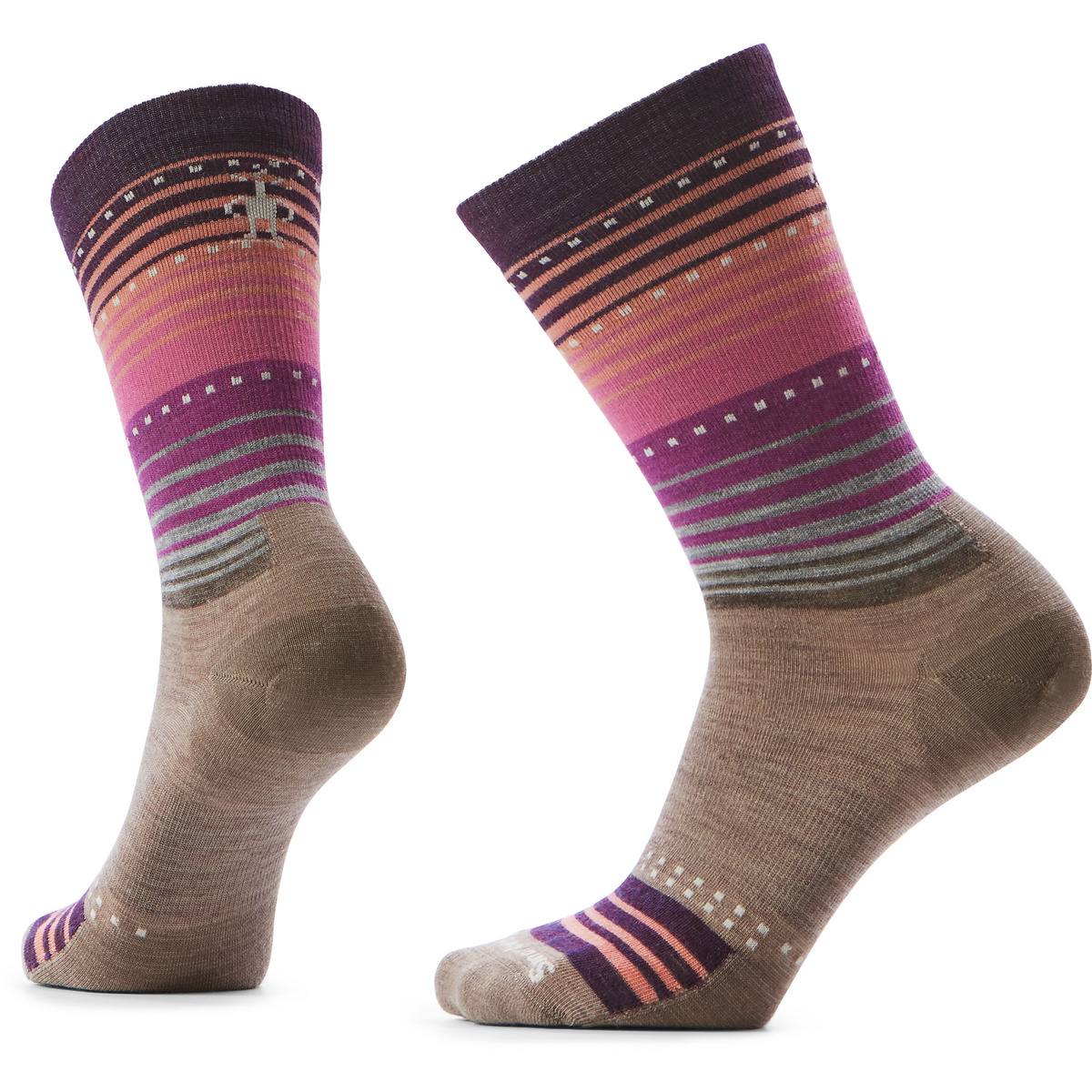 Smartwool Donna Calze Everyday Stitch Stripe Crew (Taglia 38 , Multicolore)
