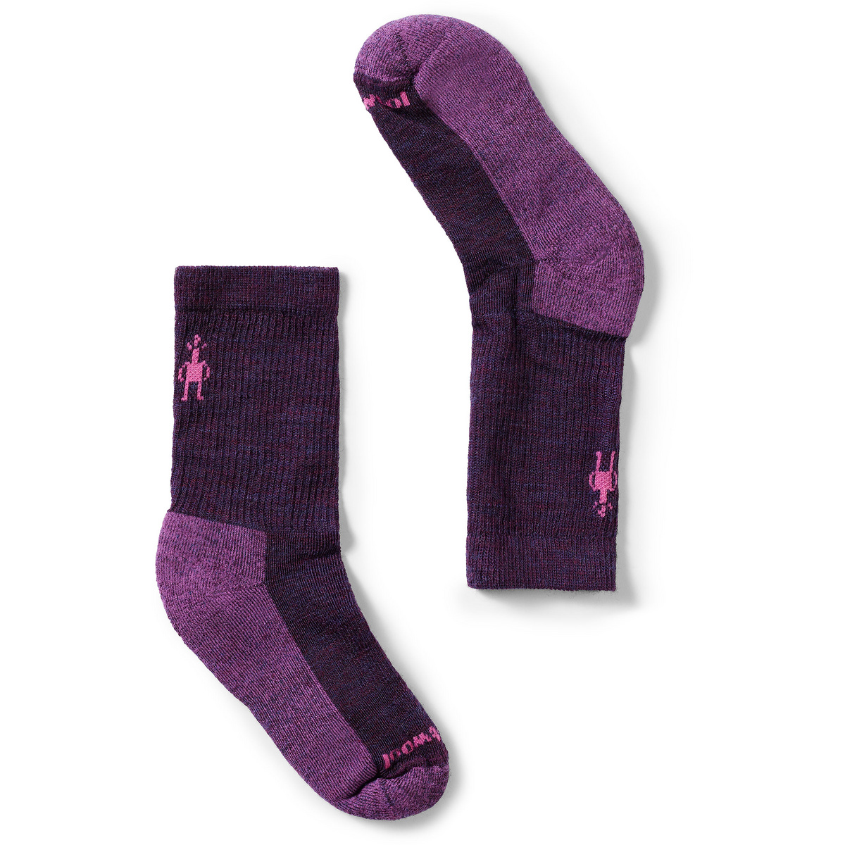 Smartwool Kinder Hike Light Cushion Crew Socken (Größe 29 , lila)