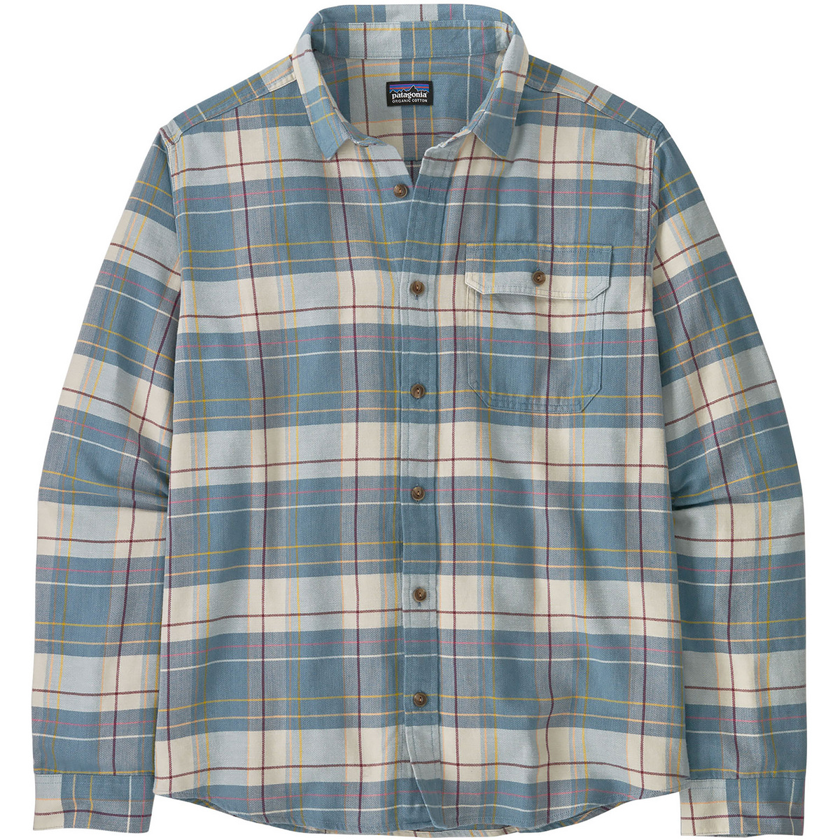 Patagonia Herren Cotton in Conversion LW Fjord Flannel Hemd (Größe S, blau)