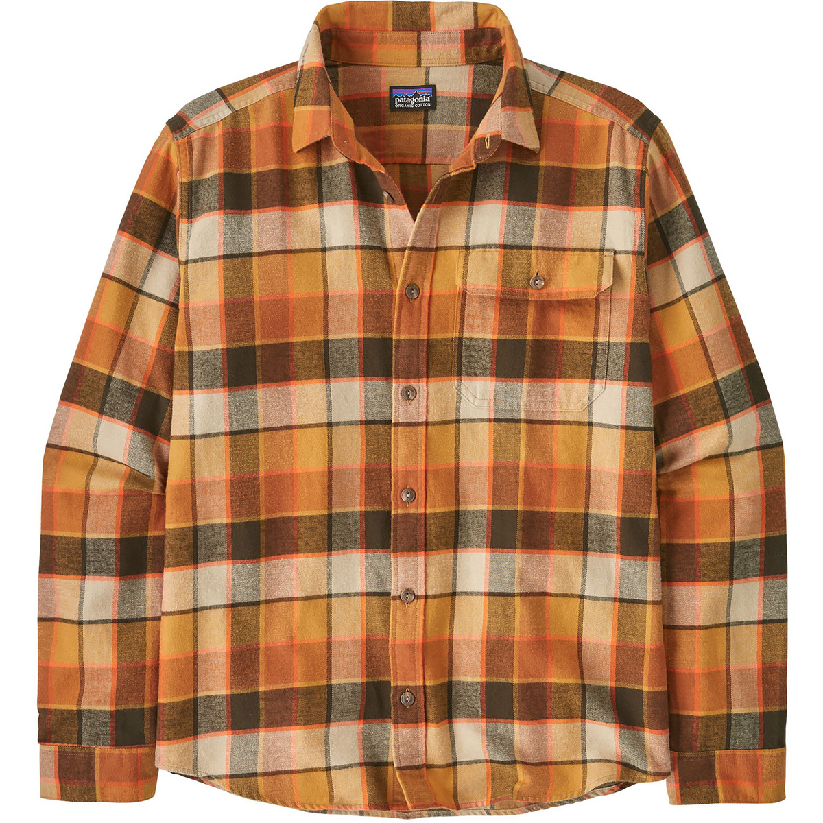 Patagonia Herren Cotton in Conversion LW Fjord Flannel Hemd (Größe M, braun)