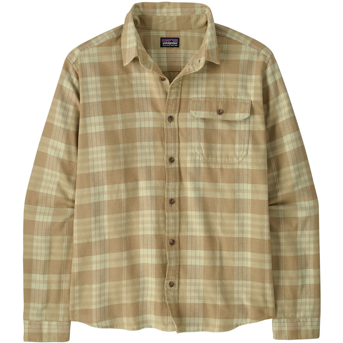 Patagonia Herren Cotton in Conversion LW Fjord Flannel Hemd (Größe XL, beige)