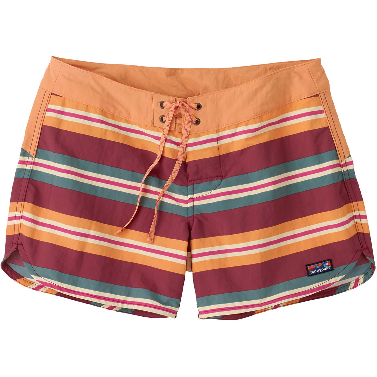 Patagonia Donna Pantaloncini  5 Wavefarer Board (Taglia S, Rosso)