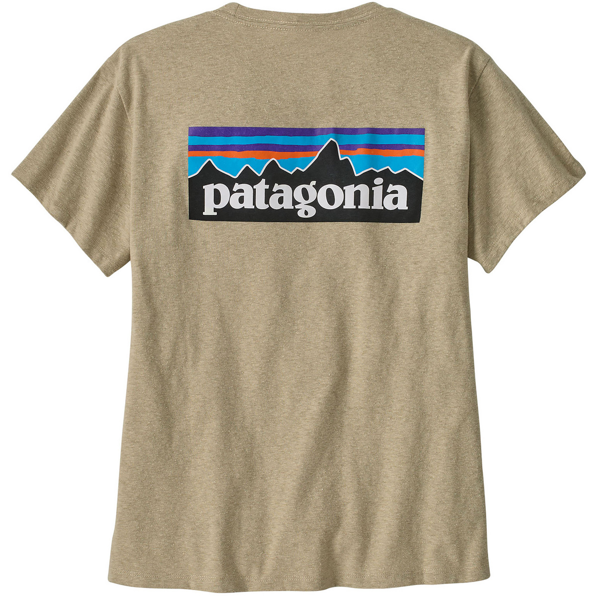 Patagonia Damen Logo P-6 Responsibili T-Shirt (Größe L, beige)
