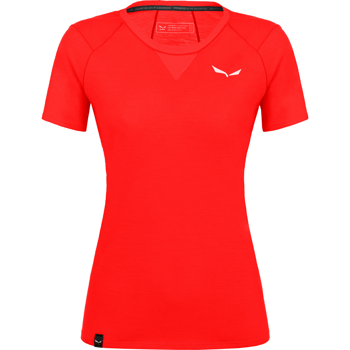 Salewa Donna Maglia a manica corta Agner AM (Taglia S, Rosso)