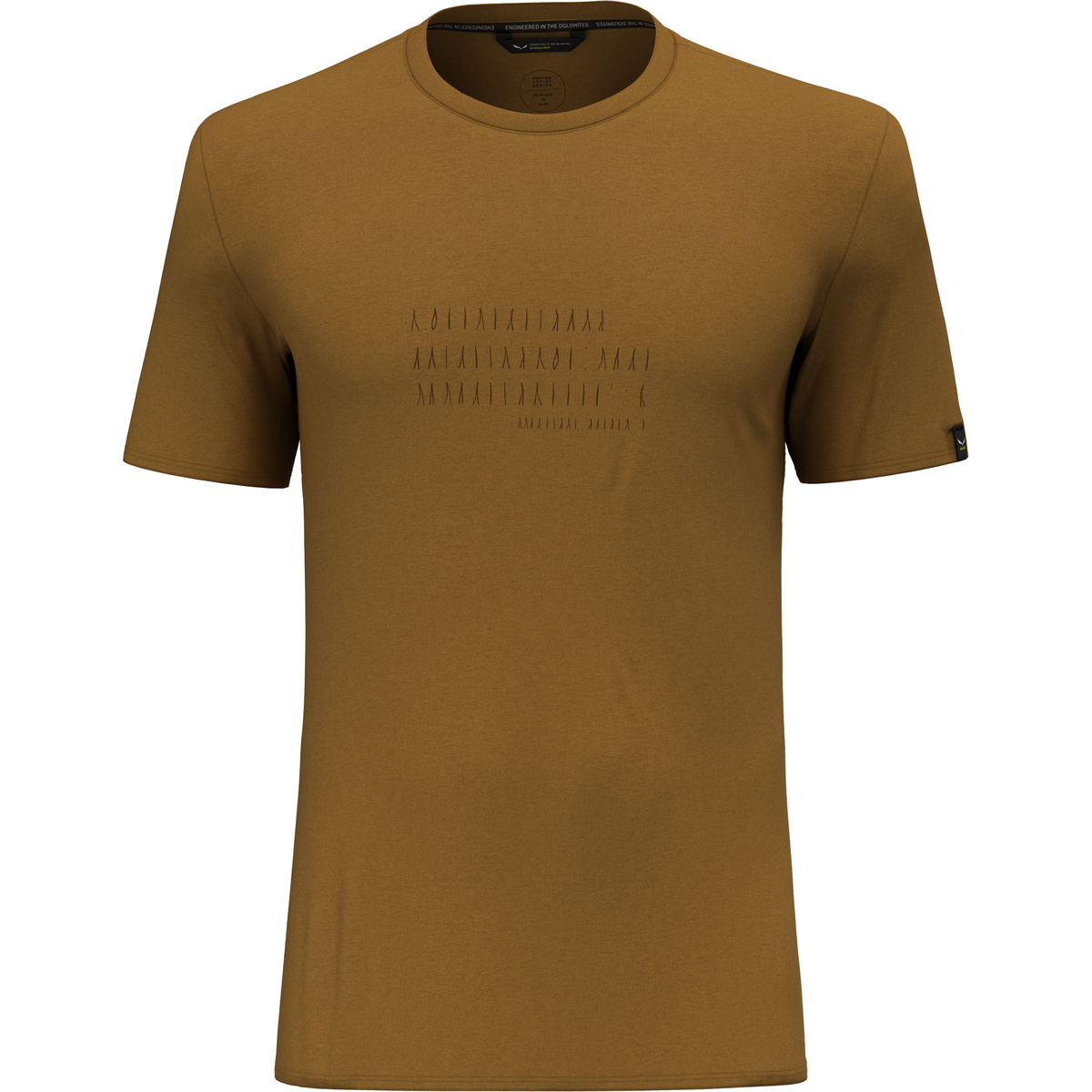 Salewa Uomo Maglietta Pure Box Dry (Taglia XXL, Marrone)