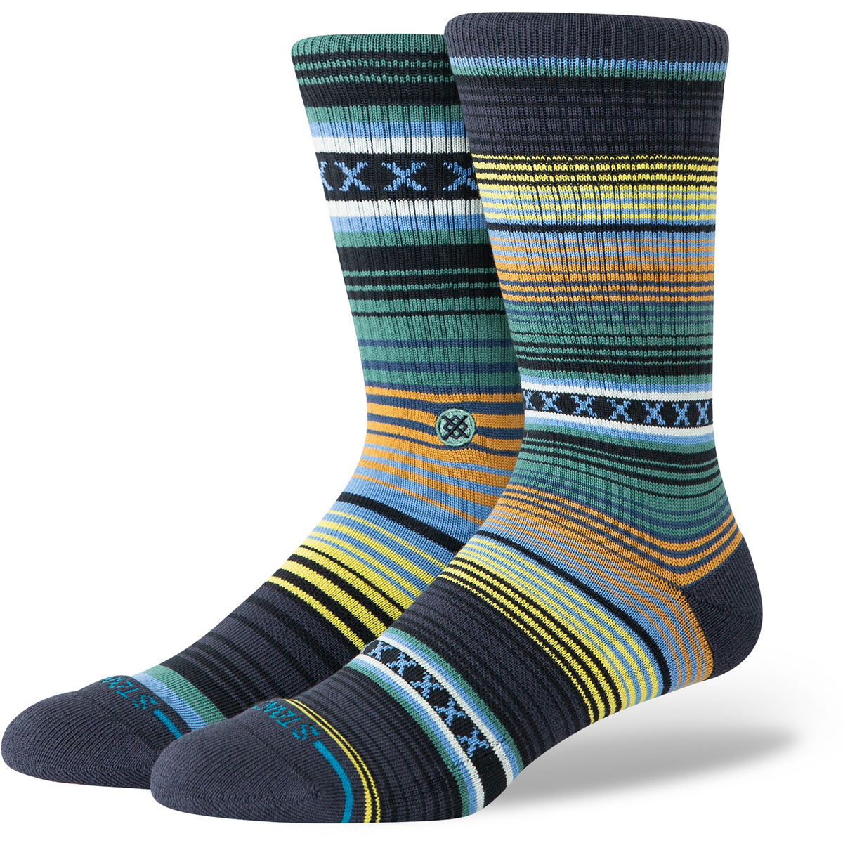 Stance Curren St Crew Socken (Größe 38 , blau)