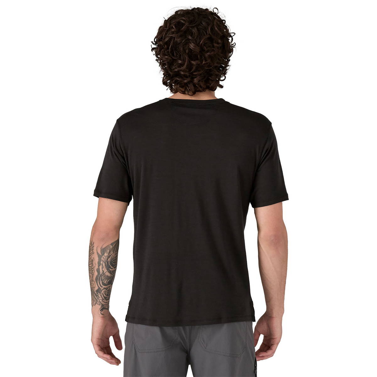 Patagonia Herren Cap Cool Merino Graphic T-Shirt (Größe S, schwarz)
