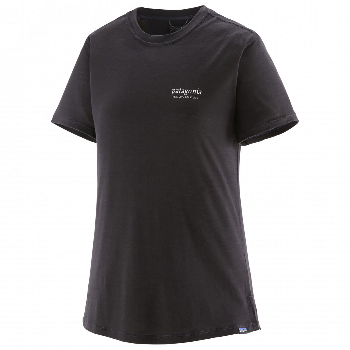 Patagonia Damen Cap Cool Merino Graphic T-Shirt (Größe M, schwarz)