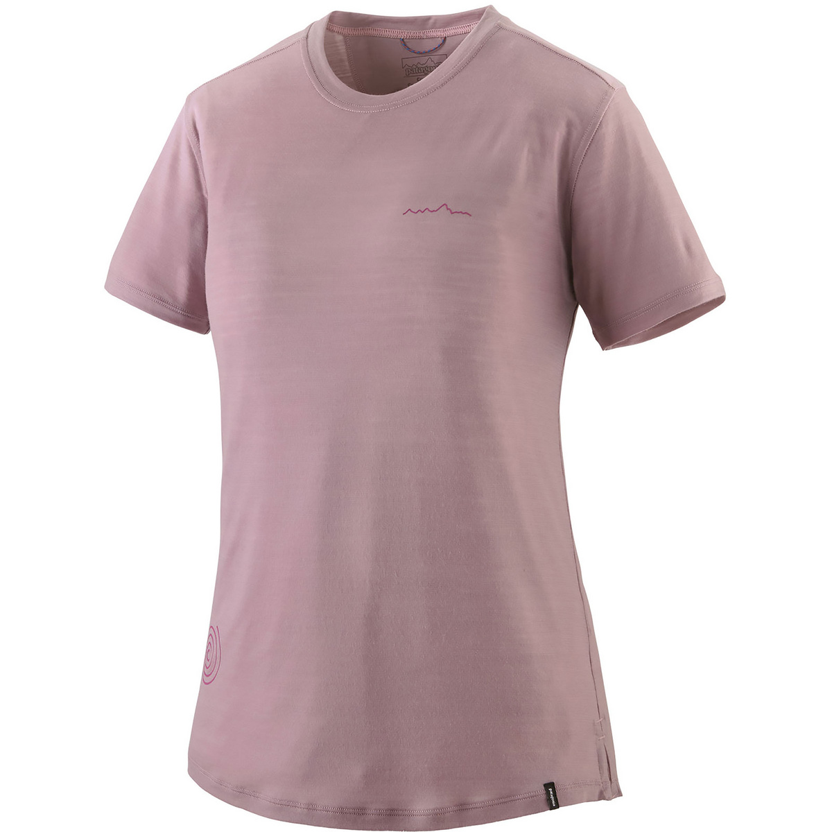 Patagonia Damen Cap Cool Merino Graphic T-Shirt (Größe M, rosa)