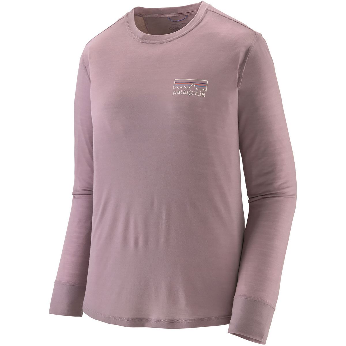 Patagonia Damen Cap Cool Merino Graphic Longsleeve (Größe L, lila)