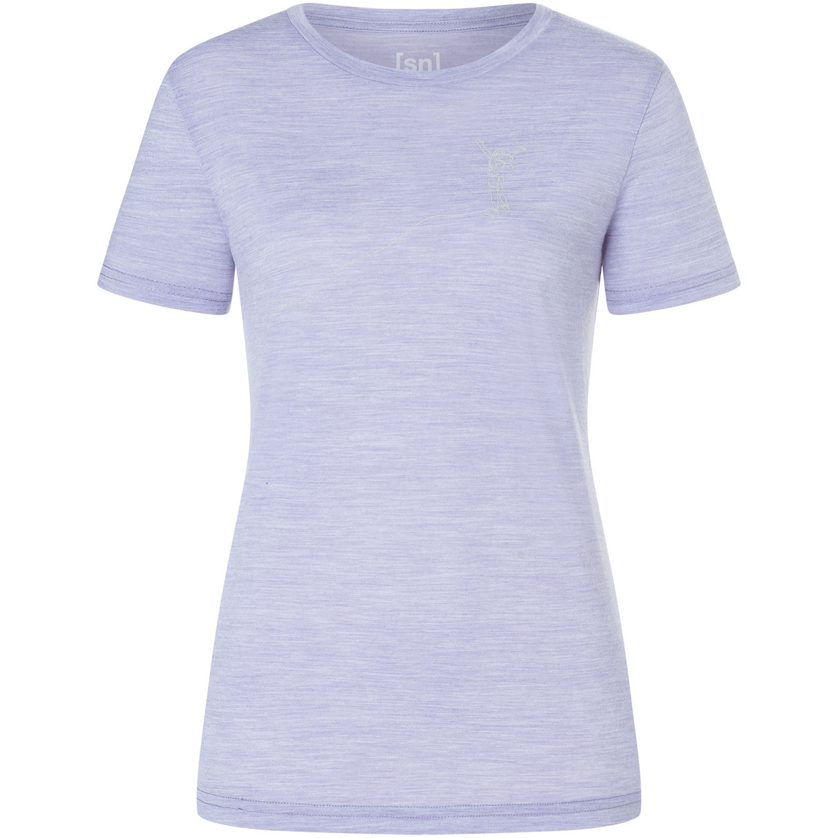 Super.Natural Donna Maglia a manica corta Gipfelglück (Taglia L, Viola)