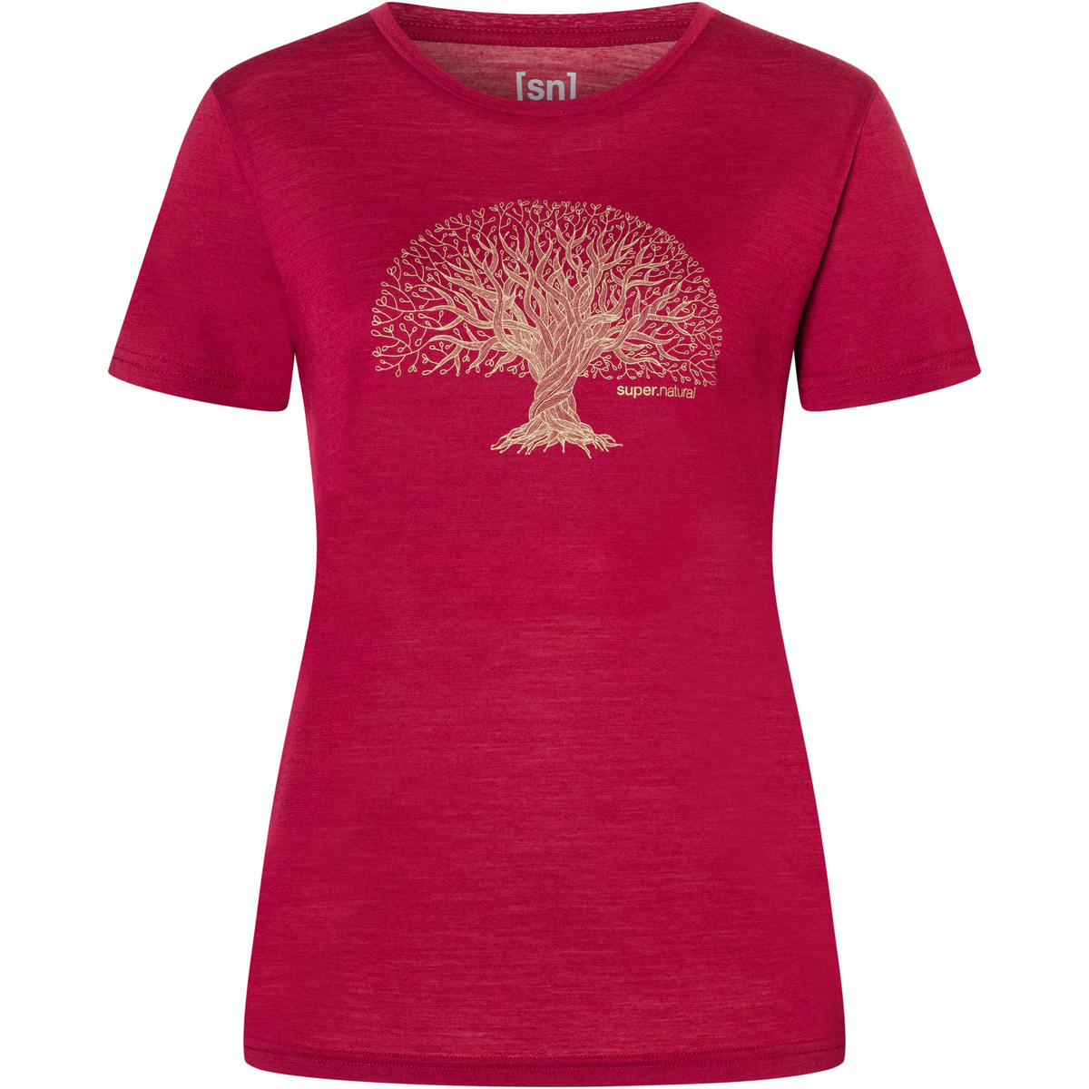 Super.Natural Damen Tree Of Knowledge T-Shirt (Größe XL, rot)