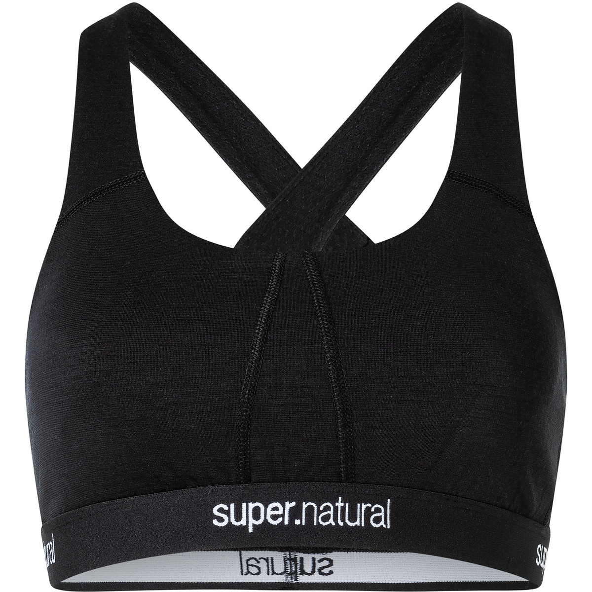 Super.Natural Donna Reggiseno sportivo Feel Good (Taglia M, Nero)