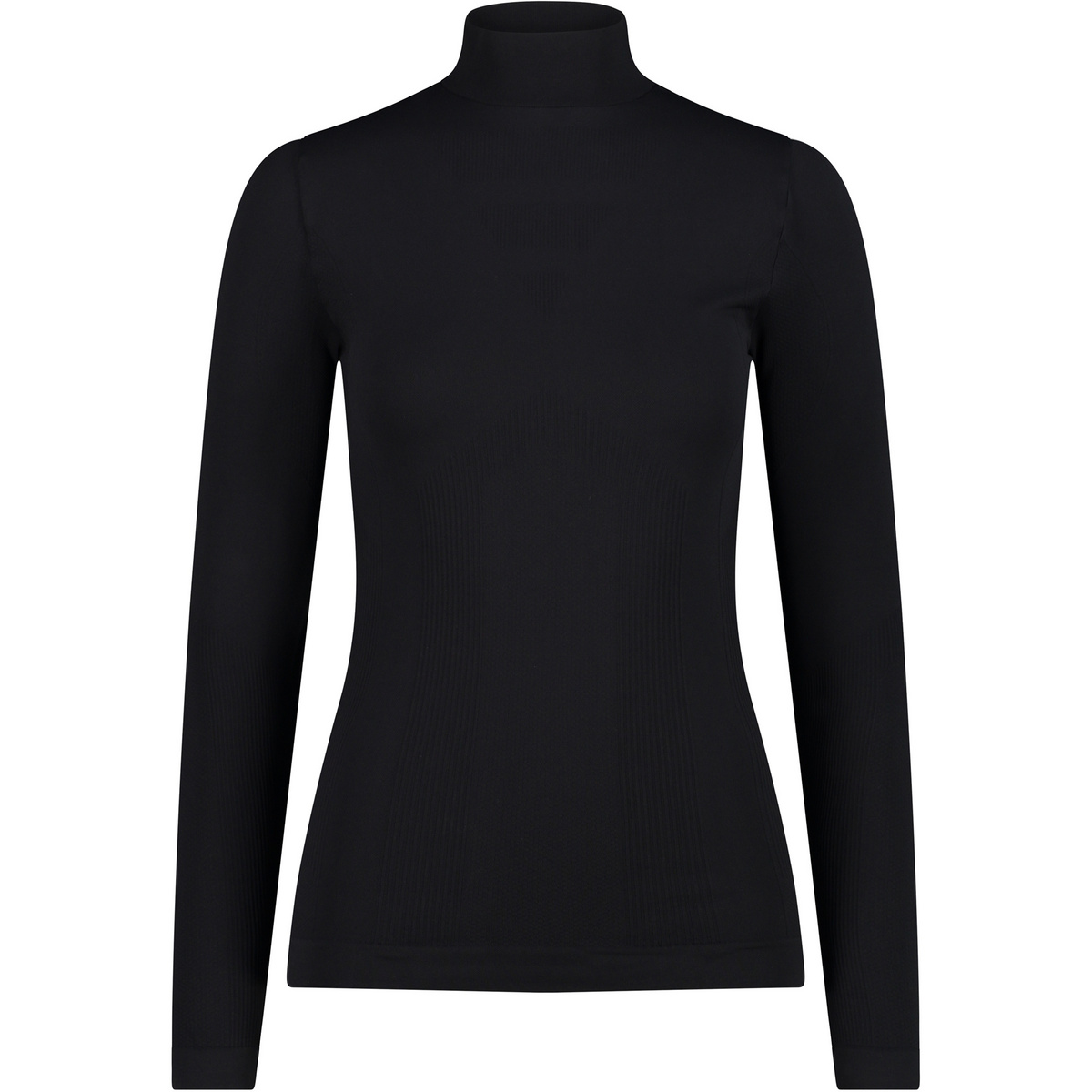 CMP Donna Maglia a manica lunga Seamless (Taglia XS , Nero)