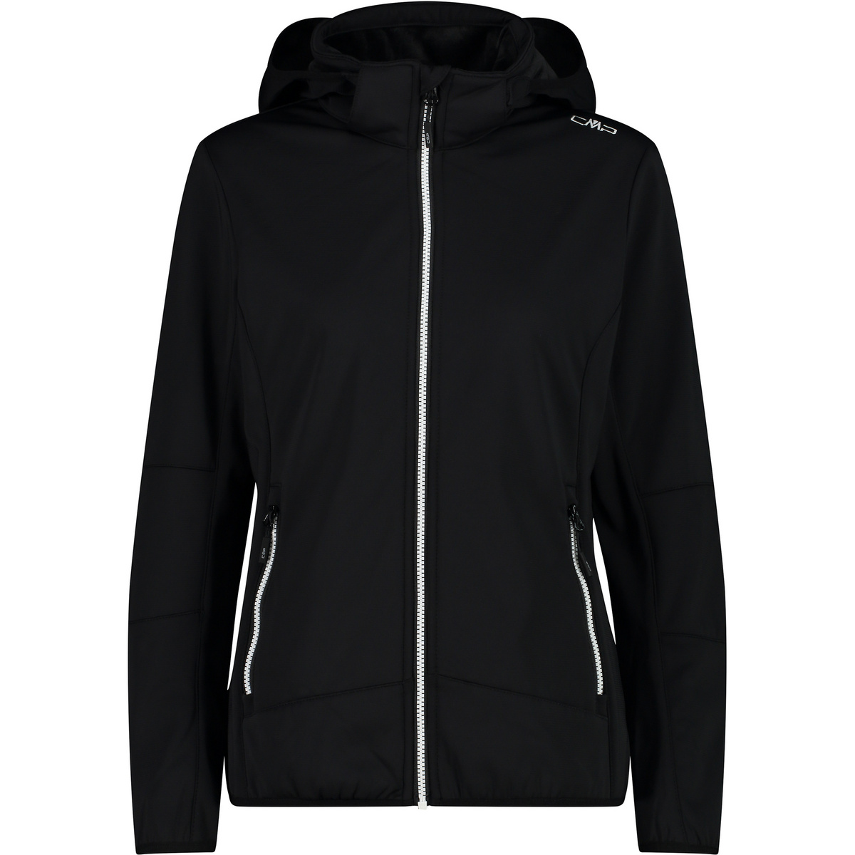 CMP Damen Hoodie Zip Jacke (Größe XXS, schwarz)