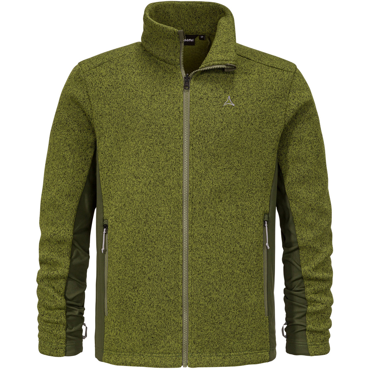 Schöffel Uomo Giacca in pile con zip Oberau (Taglia XXL, Verde)