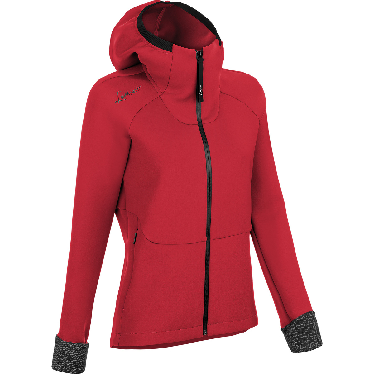 LaMunt Damen Antje Thermal Hoodie Jacke (Größe L, rot)