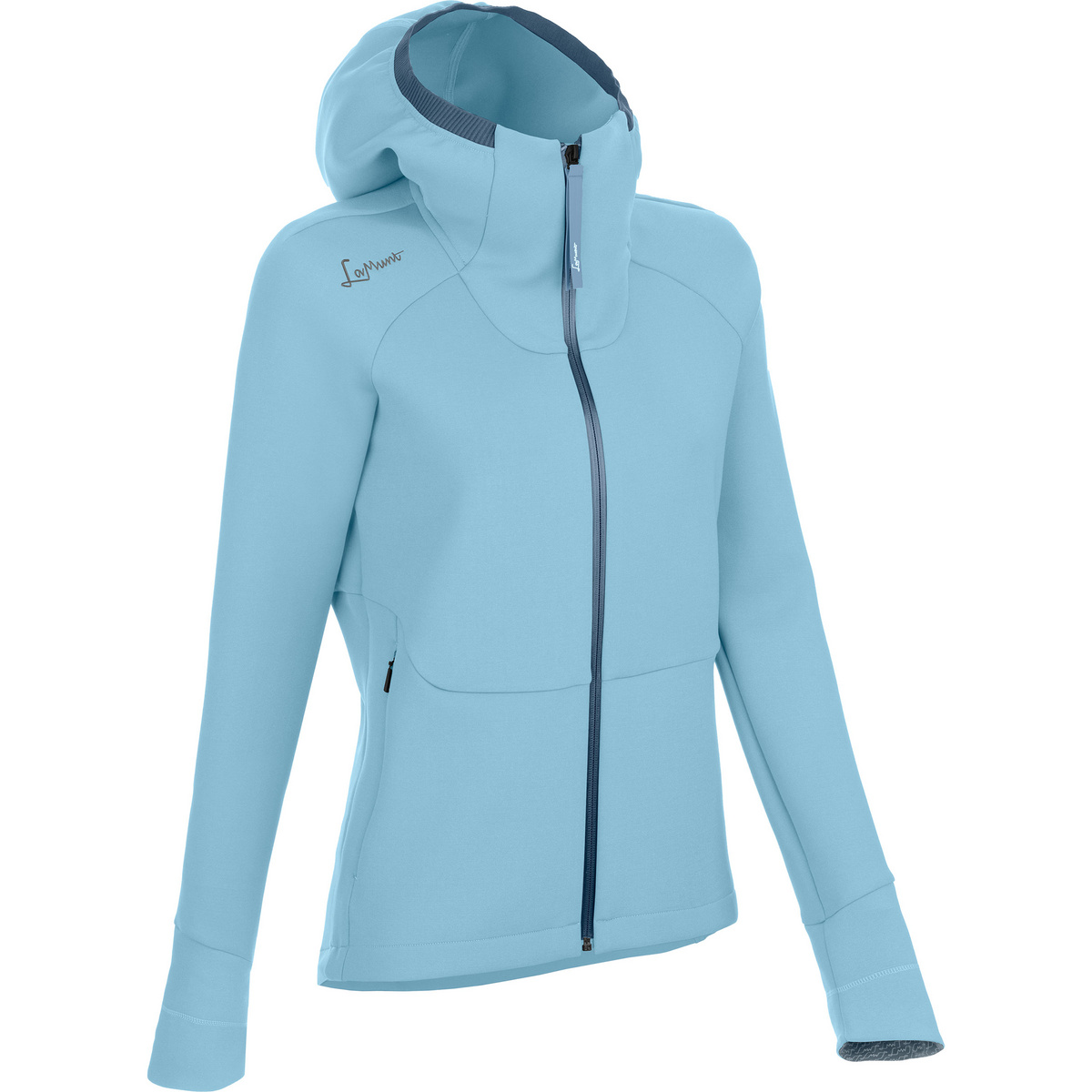 LaMunt Damen Antje Thermal Hoodie Jacke (Größe XXL, blau)