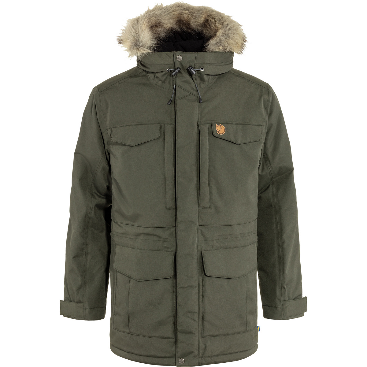 Fjällräven Herren Nuuk Parka (Größe XL, oliv)