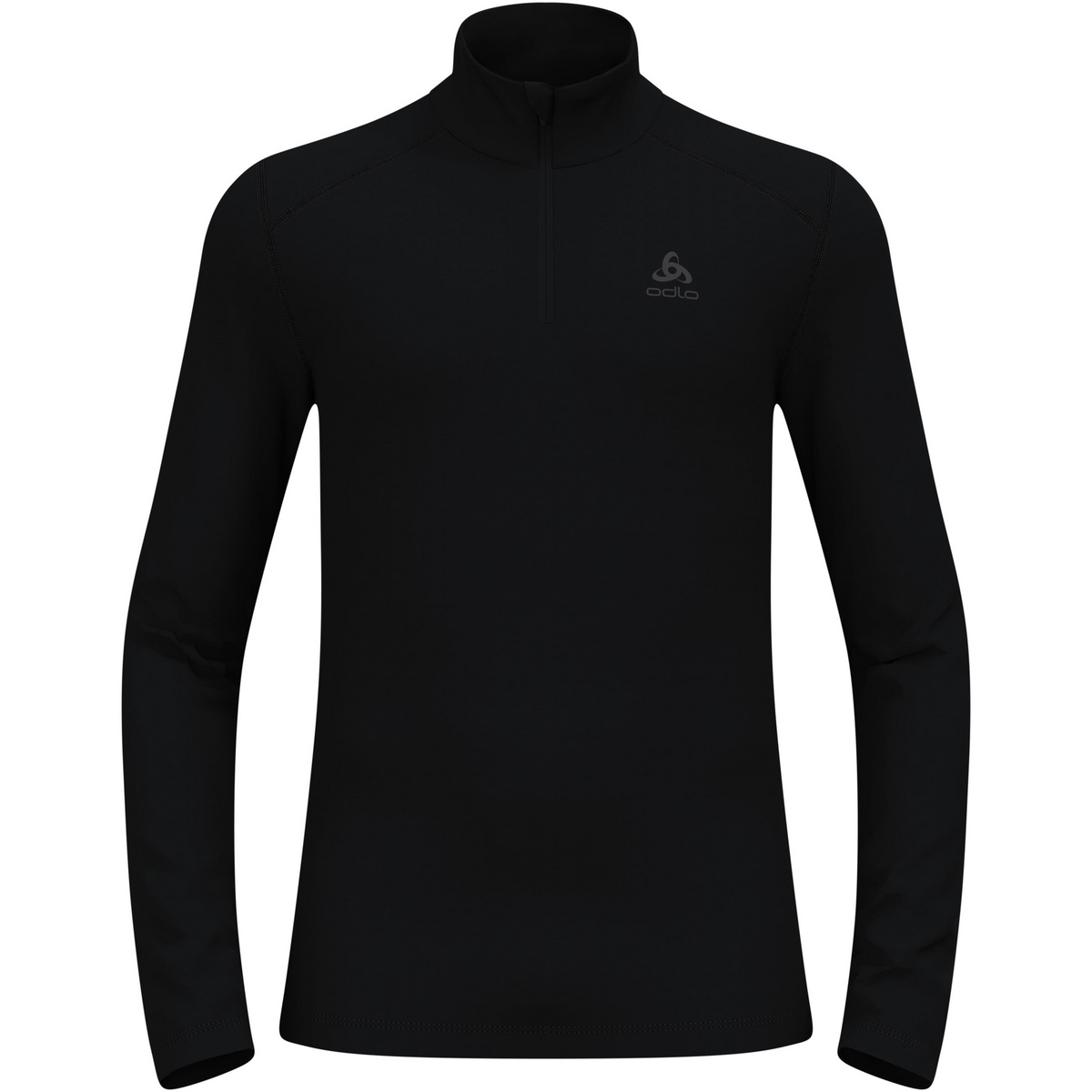 Odlo Uomo Maglia a manica lunga Fundamentals Turtle Neck (Taglia M, Nero)