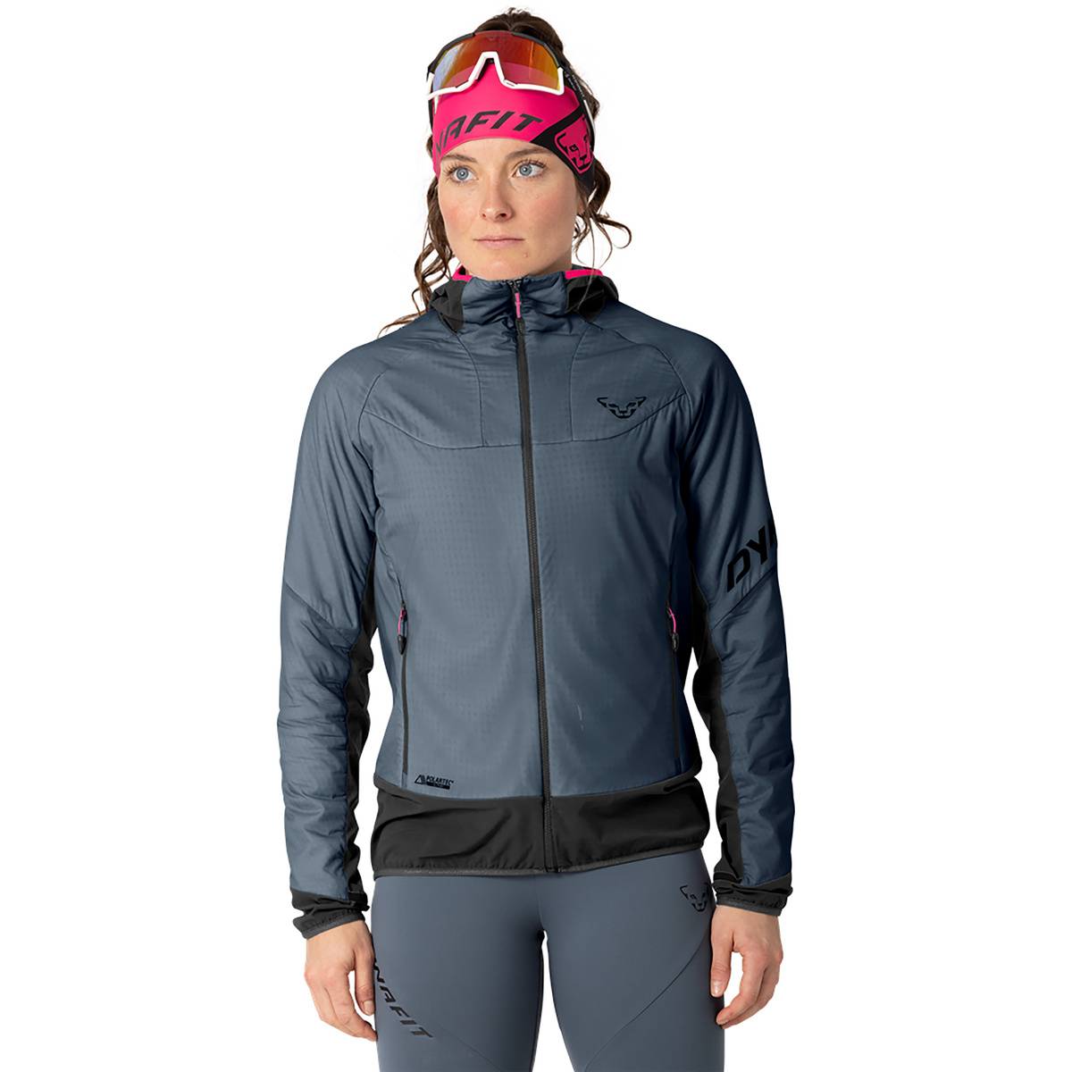 Dynafit Damen Mezzalama Polartec Alpha Jacke (Größe XS, blau)