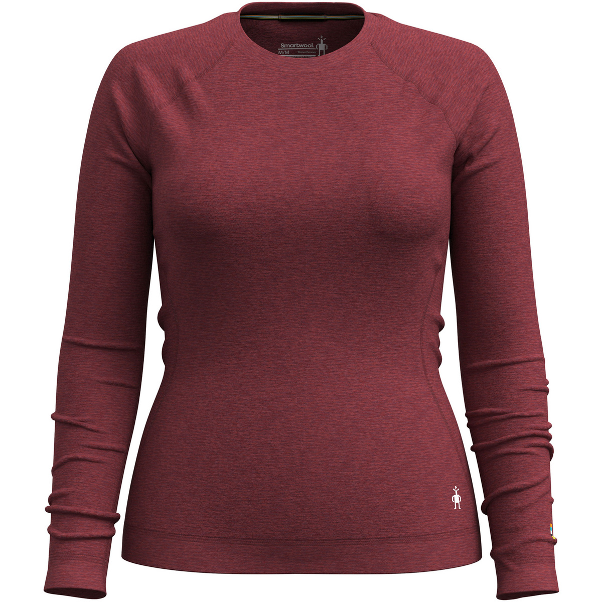 Smartwool Donna Maglia a manica lunga Classic Thermal Merino Crew (Taglia XS, Rosso)