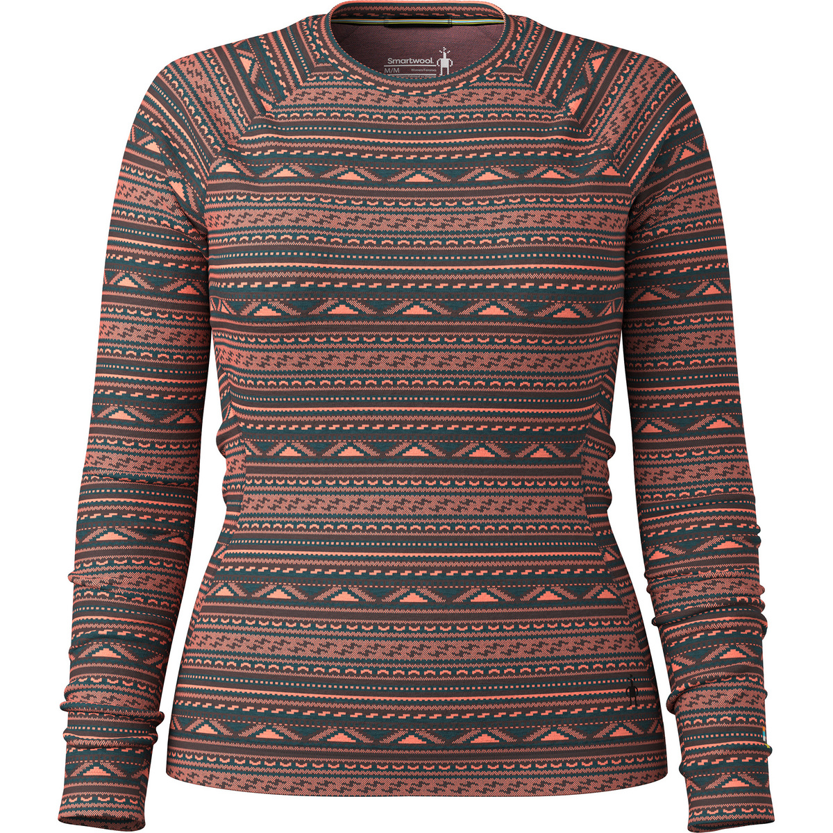 Smartwool Damen Classic Thermal Merino Crew Longsleeve (Größe M, rot)