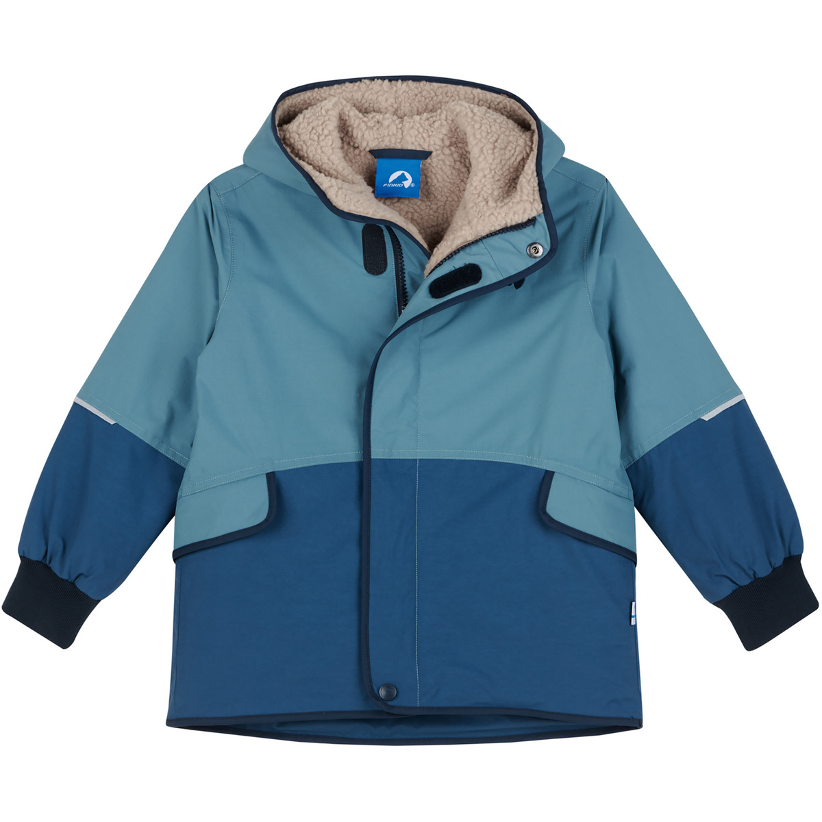 Finkid Kinder Moska Mukka Jacke (Größe 130 , blau)