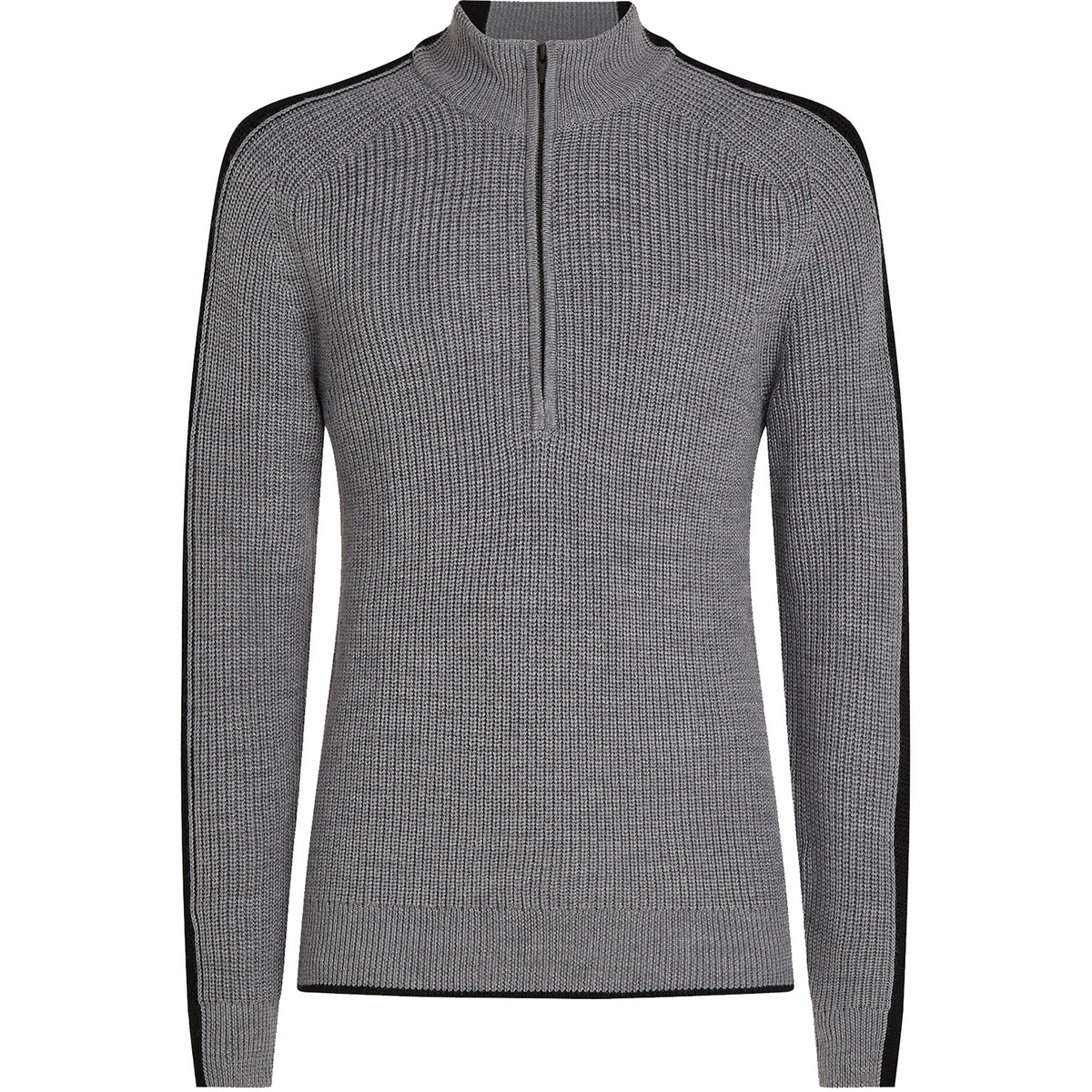 Icebreaker Homme T-shirt long Lodge Half Zip (taille XL, Gris)