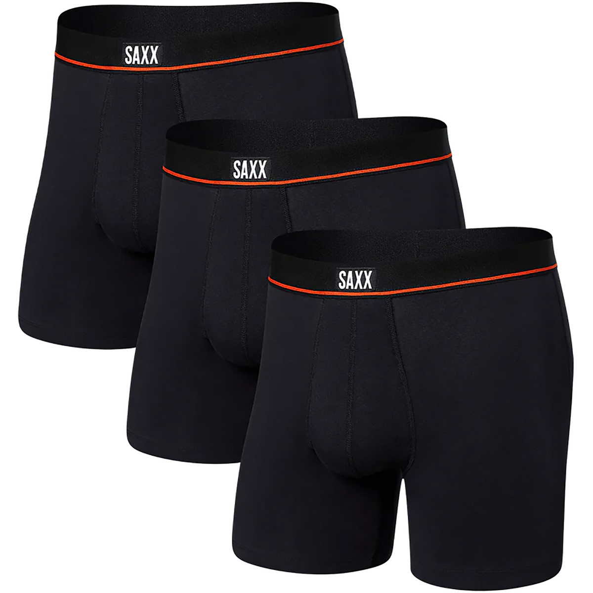 Saxx Underwear Homme Sous-vêtements Non-Stop Stretch Cotton 3er Pack (taille XL, Noir)
