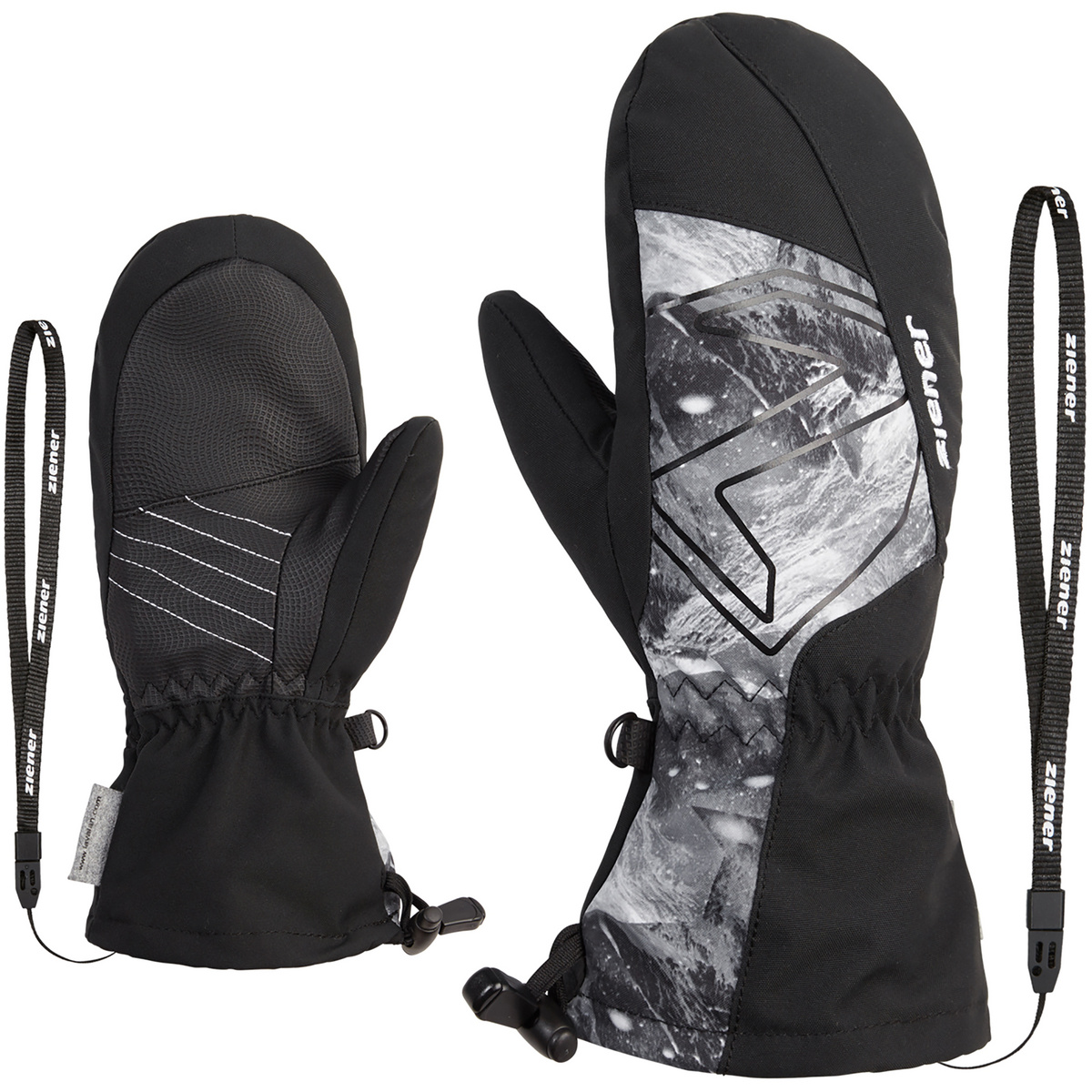 Ziener Bambino Muffole Lavalino (Taglia 3.5, Nero)