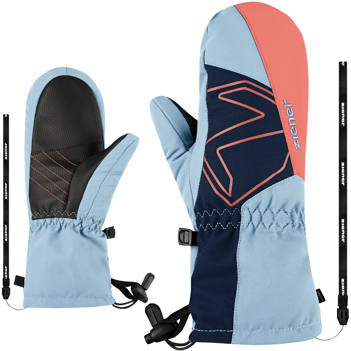 Ziener Kinder Lavalino Handschuhe (Größe 4, blau)