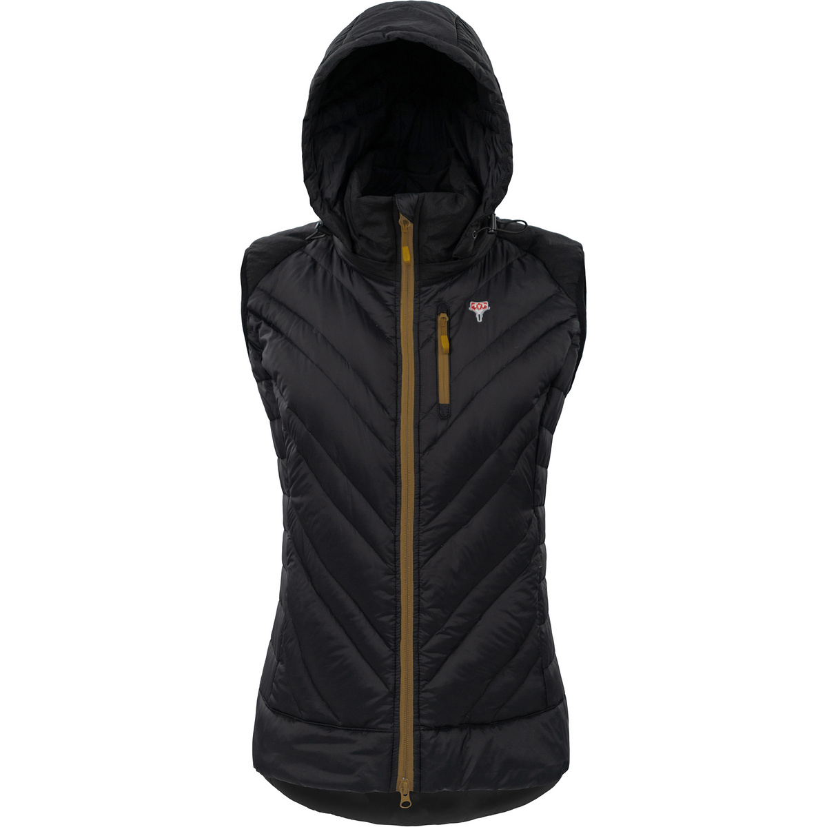 Grüezi Bag Donna Gilet in piuma d'oca leggero (Taglia L, Nero)
