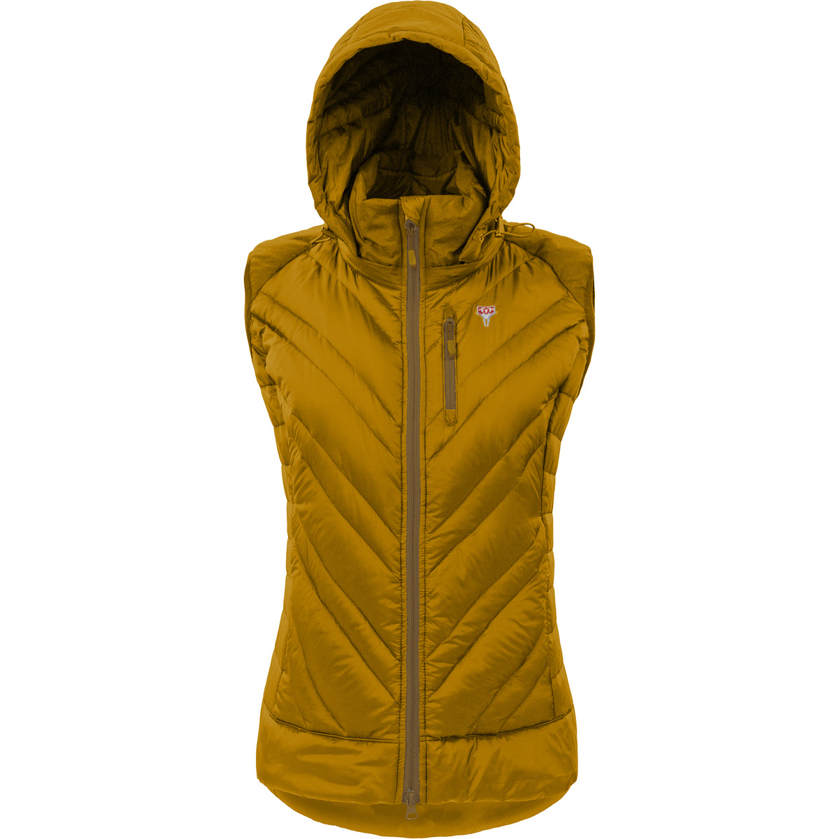 Grüezi Bag Donna Gilet in piuma d'oca leggero (Taglia L, Giallo)