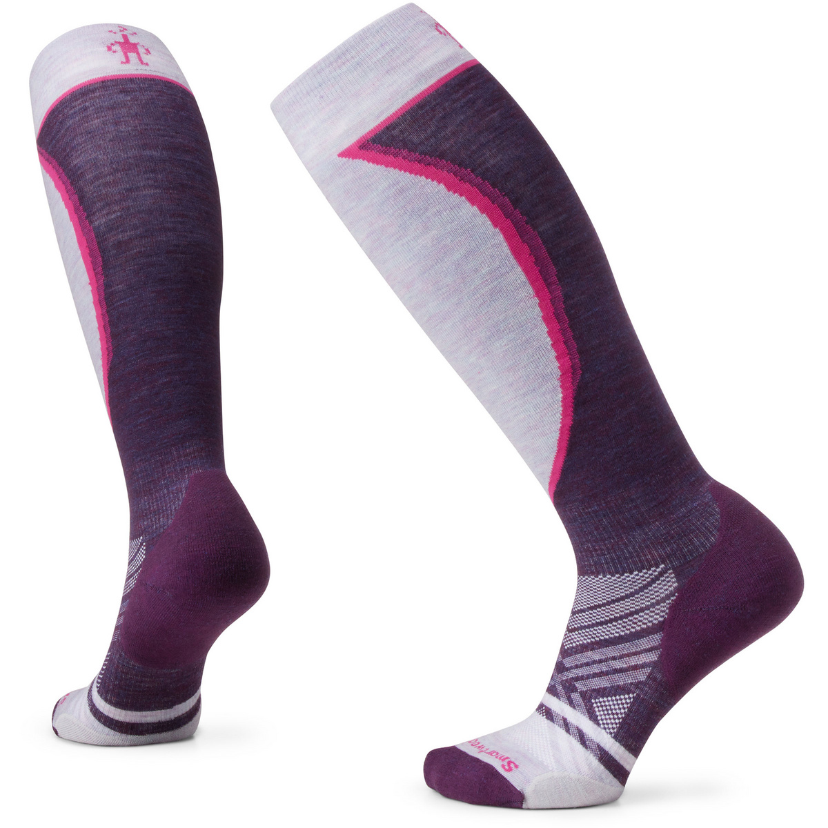 Smartwool Donna Calzini Ski Targeted Cushion OTC Recycled (Taglia 42 , Viola)