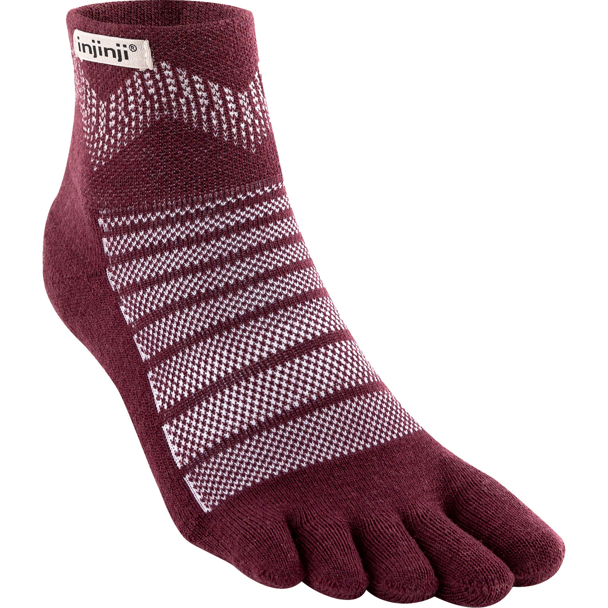Injinji Calzini Outdoor Midweight Mini-Crew Merino (Taglia 44.5 , Viola)