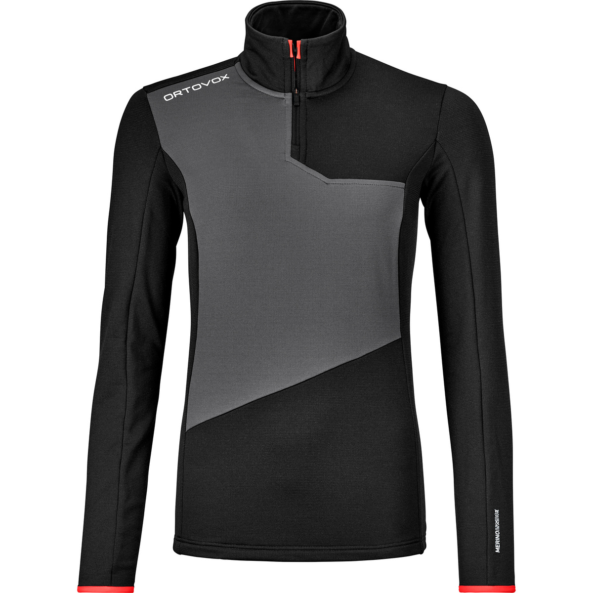Image of Ortovox Donna Maglietta Fleece Light Zip Neck