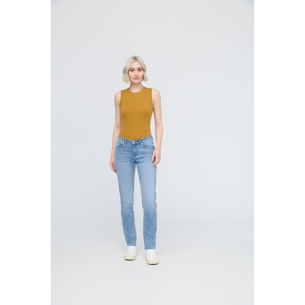 Duer Donna Jeans Performance Girlfriend (Taglia S, Blu)