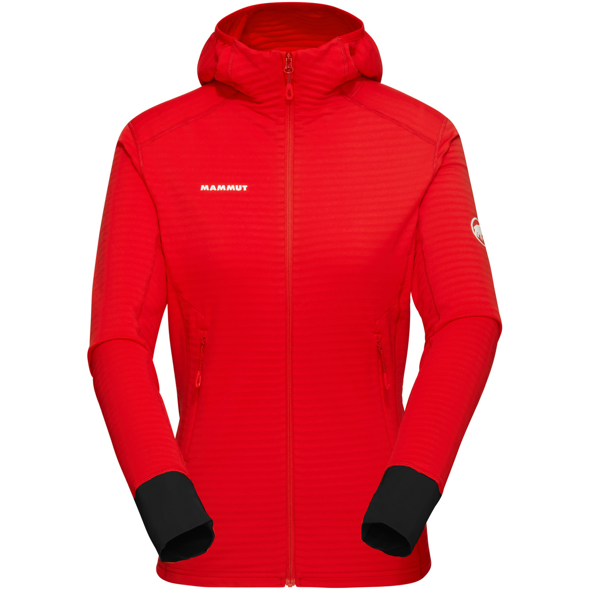 Mammut Donna Giacca Taiss Light ML Hoodie (Taglia S, Rosso)