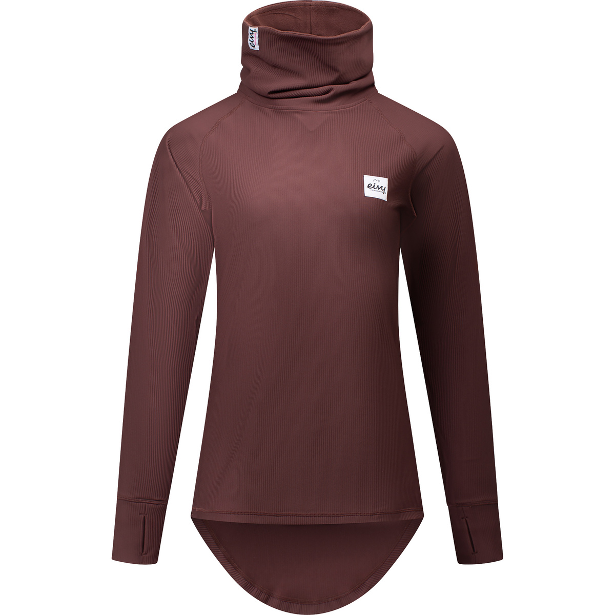 Eivy Damen Icecold Gaiter Rib Longsleeve (Größe XS, braun)