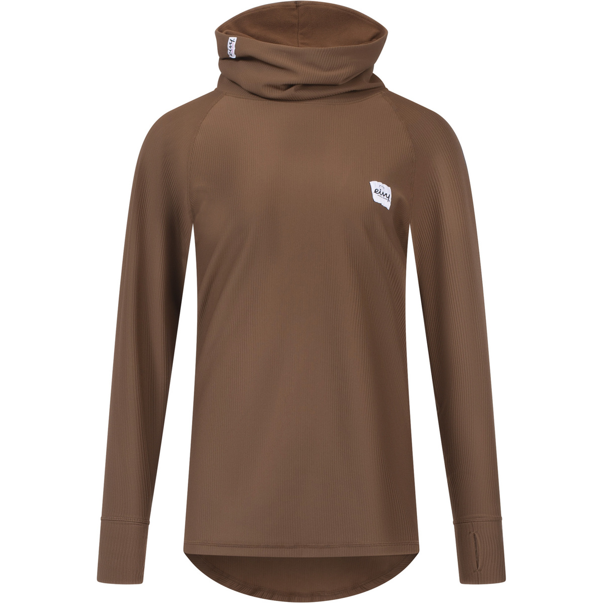 Eivy Donna Maglia a manica lunga Icecold Gaiter Rib (Taglia M, Marrone)
