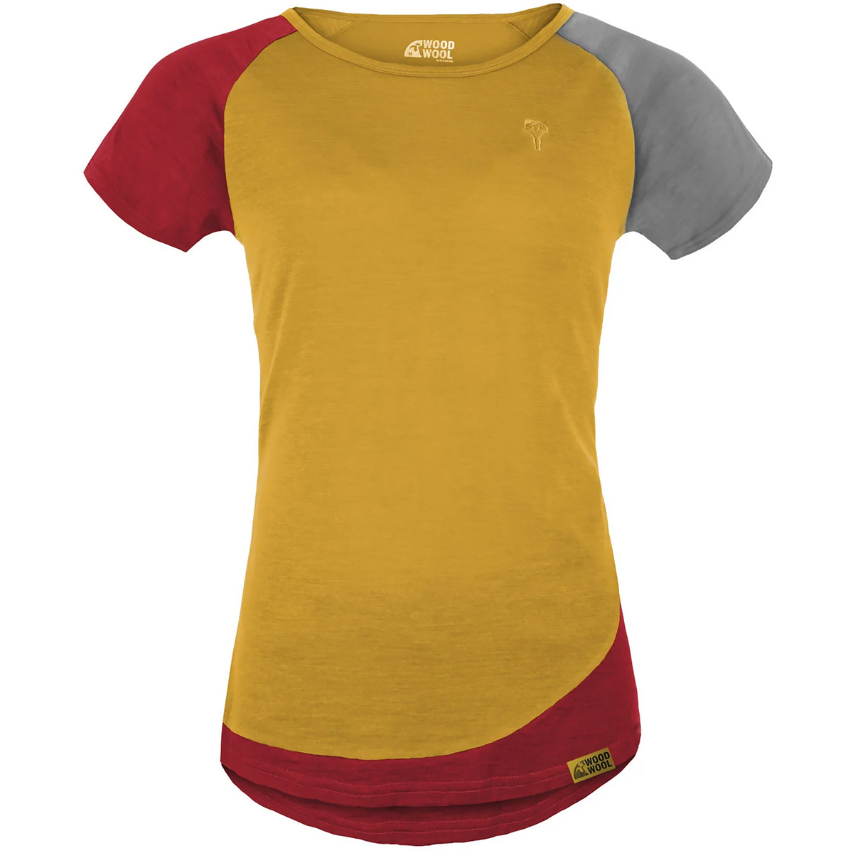 Grüezi Bag Damen Janeway WoodWool T-Shirt (Größe L, gelb)