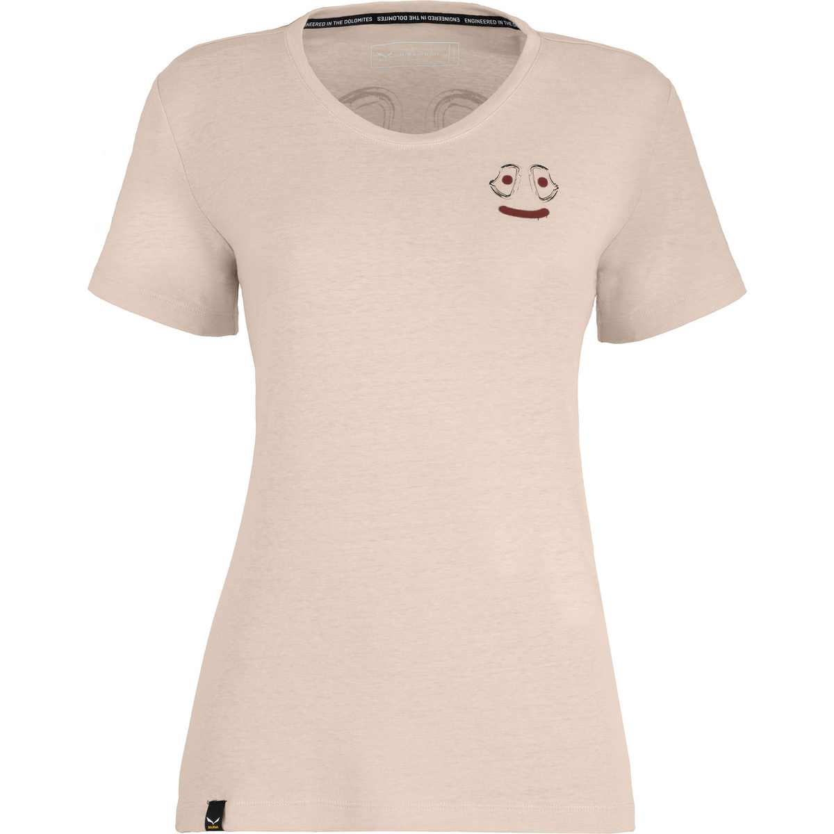 Salewa Damen Lavaredo Hemp Print T-Shirt (Größe M, beige)