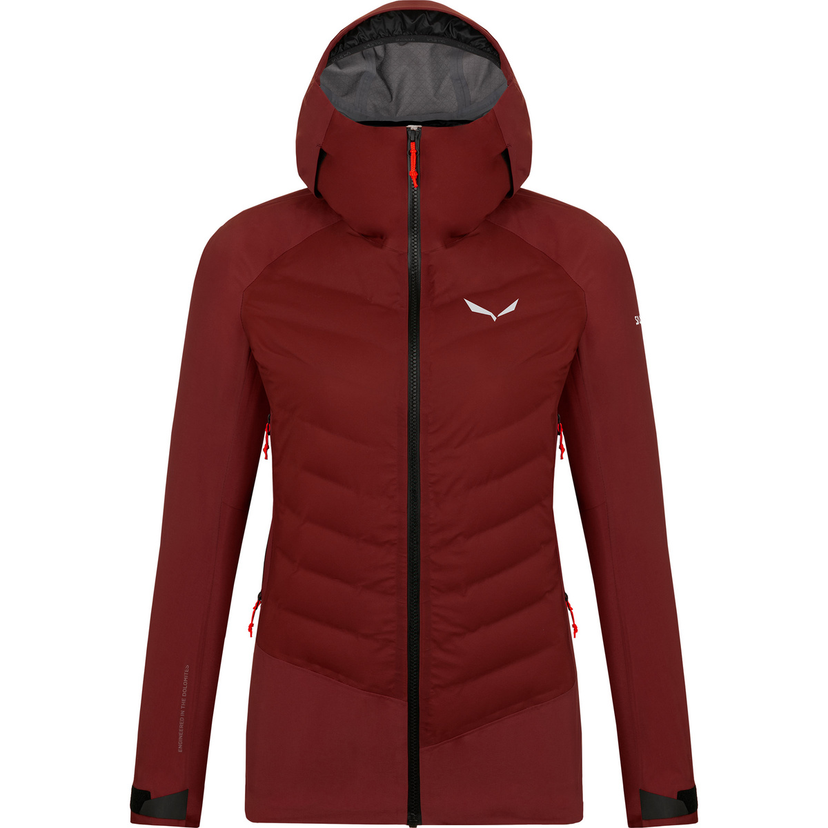 Salewa Donna Giacca Sella PTX 3L Hybrid (Taglia XL, Rosso)