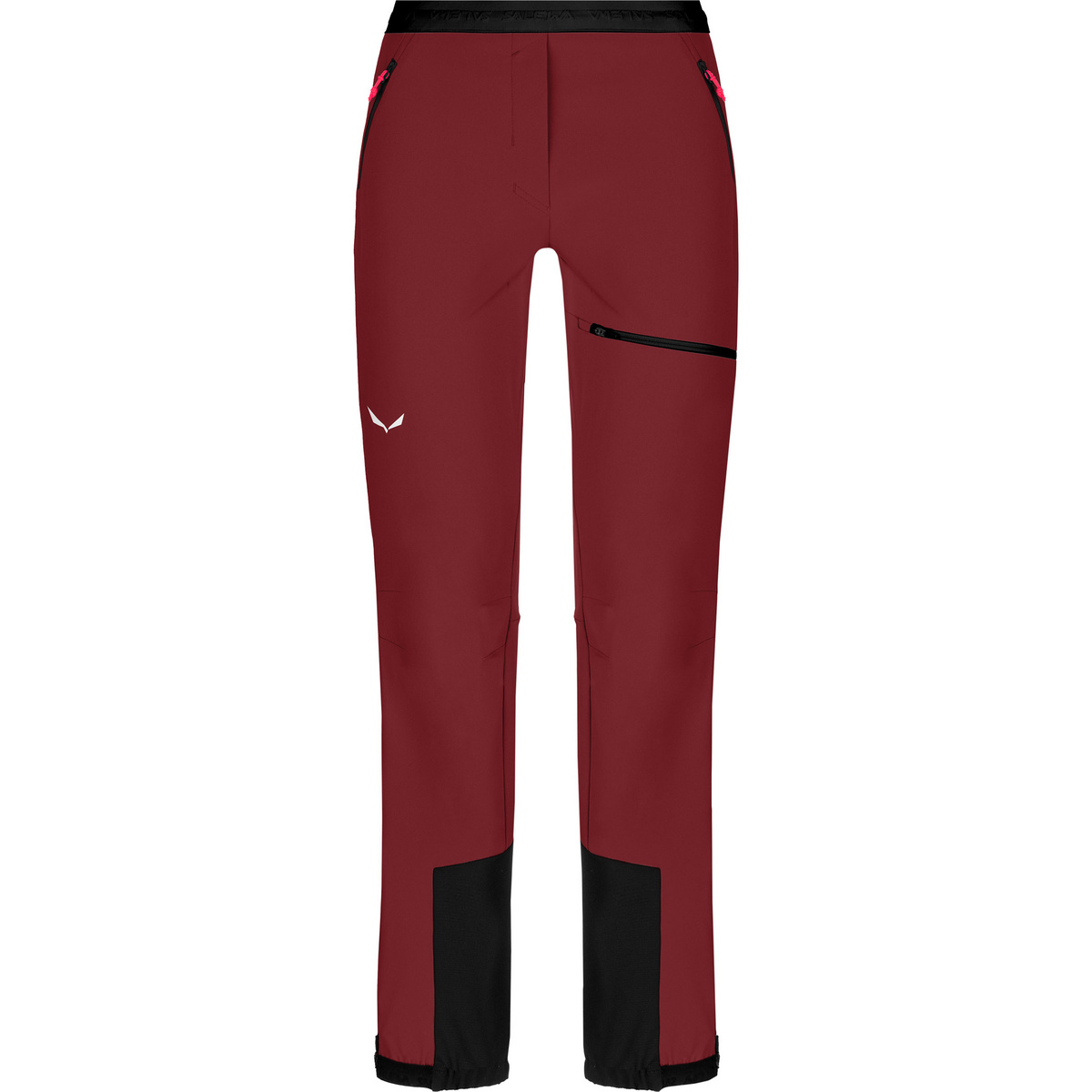 Salewa Donna Pantaloni Sella Dst Light (Taglia L, Rosso)