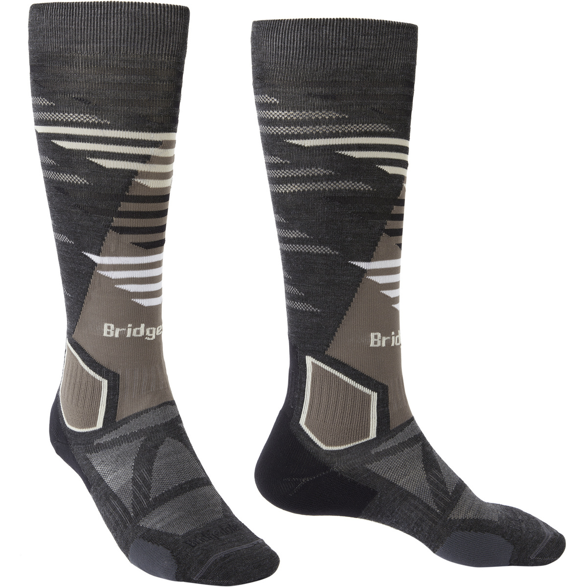 Bridgedale Uomo Calze sportive Ski Lighweight Merino Performance (Taglia 48 , Grigio)